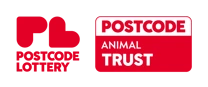 Postcode Lottery logo and Postcode Animal Trust logo