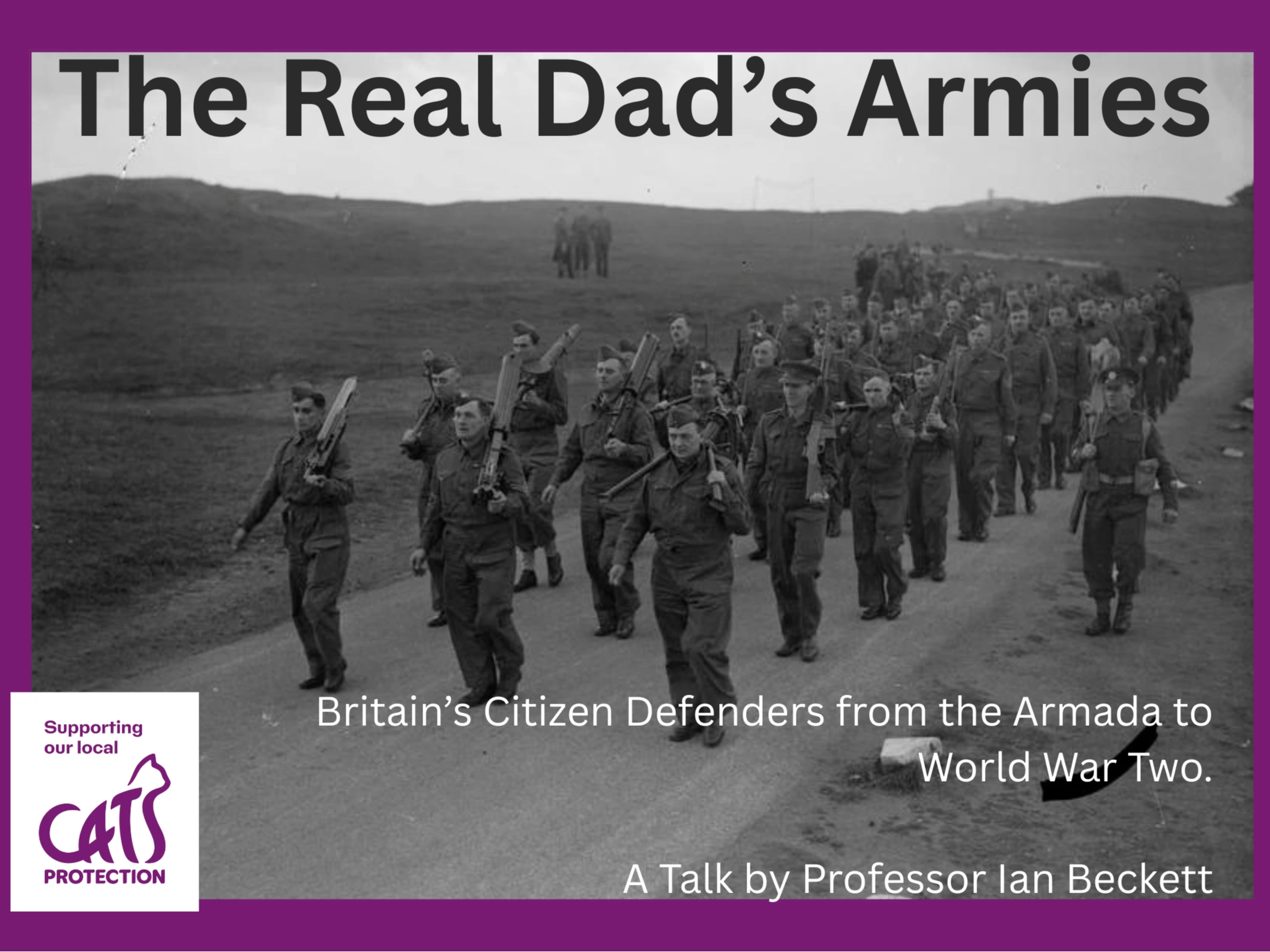 POSTPONED - A Talk by Professor Ian Beckett in aids of Cornwall Cats Protection Centre