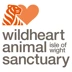 Wildheart Animal Sanctuary logo. An illustration of a tiger and a heart with text saying wildheart animal sanctuary isle of wight