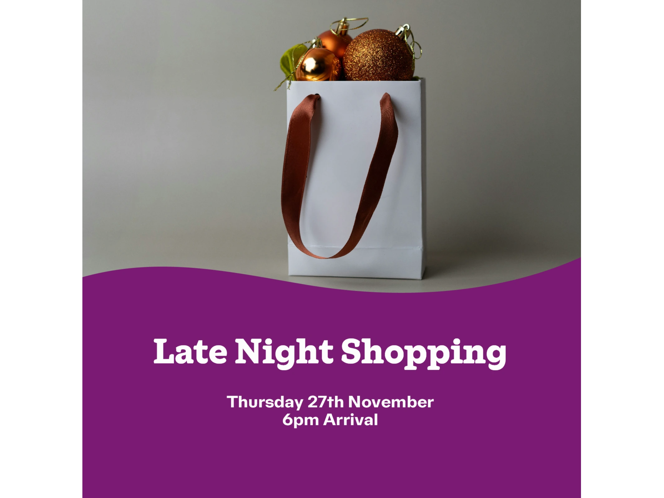 Late Night Shopping with our Derby Shop