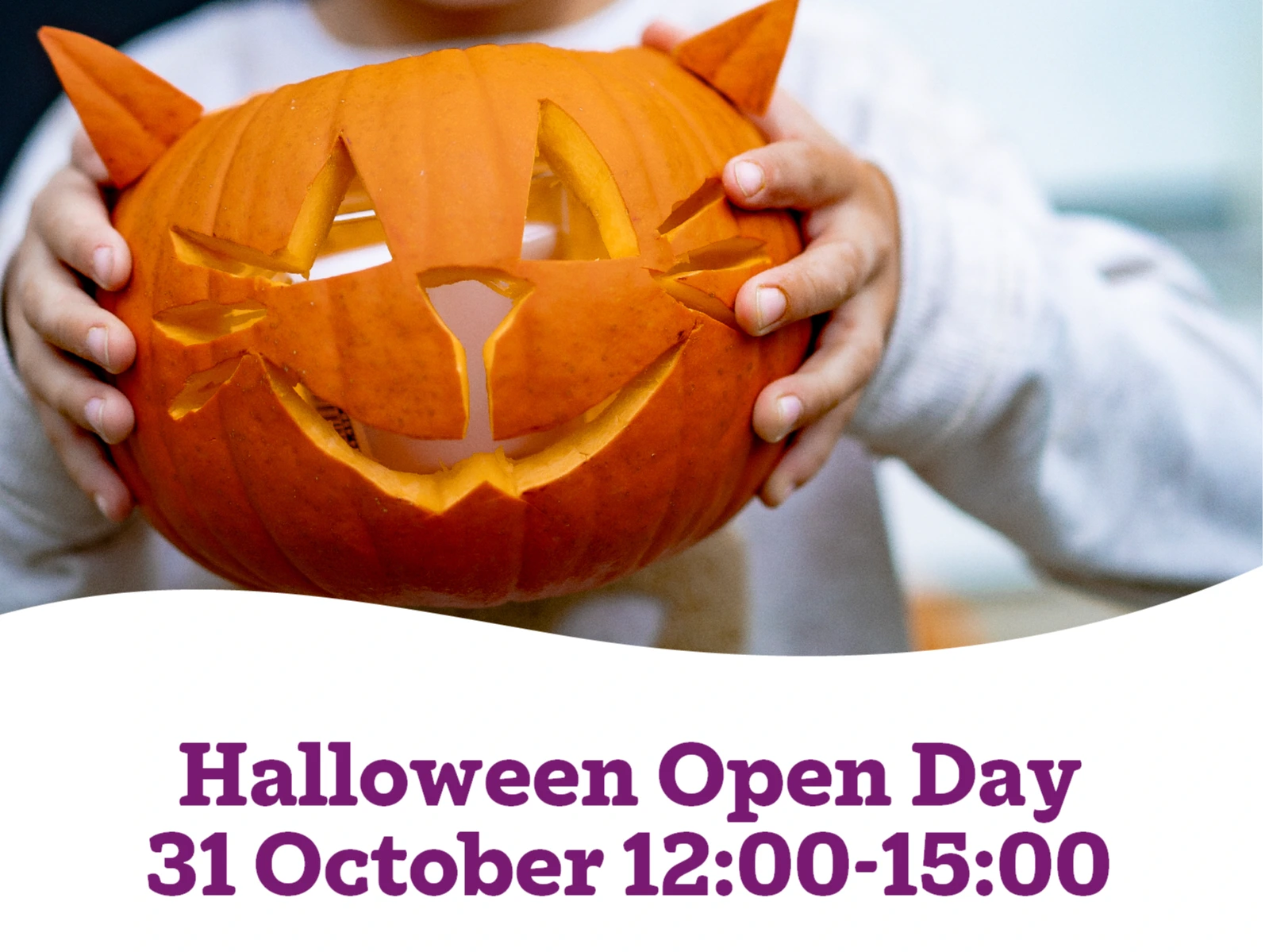 Halloween Open Day Event 31 October 2026 12.00-15.00